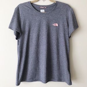 North Face Short Sleeve Gray Tee